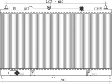 350213941000 MAGNETI MARELLI Радиатор, охлаждение двигателя