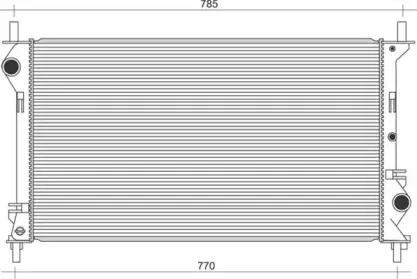 350213954000 MAGNETI MARELLI Радиатор, охлаждение двигателя