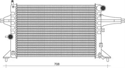 350213960000 MAGNETI MARELLI Радиатор, охлаждение двигателя