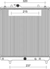 350213979000 MAGNETI MARELLI Радиатор, охлаждение двигателя