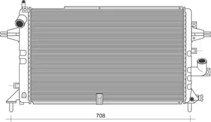 350213980000 MAGNETI MARELLI Радиатор, охлаждение двигателя