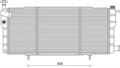 350213984000 MAGNETI MARELLI Радиатор, охлаждение двигателя