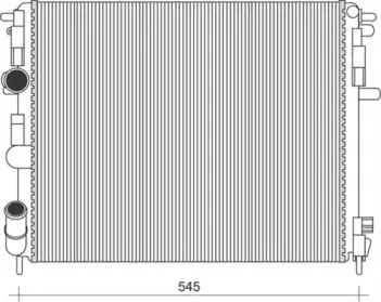 350213991000 MAGNETI MARELLI Радиатор, охлаждение двигателя