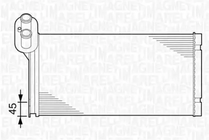 350218223000 MAGNETI MARELLI Теплообменник, отопление салона