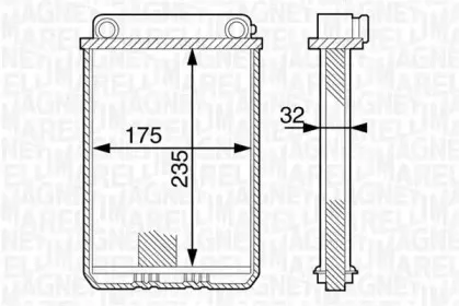 350218311000 MAGNETI MARELLI Теплообменник, отопление салона