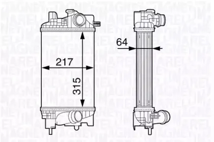 351319203020 MAGNETI MARELLI Интеркулер