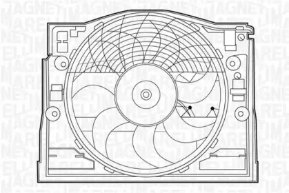 069422273010 MAGNETI MARELLI Вентилятор, охлаждение двигателя