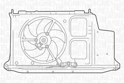 069422282010 MAGNETI MARELLI Вентилятор, охлаждение двигателя