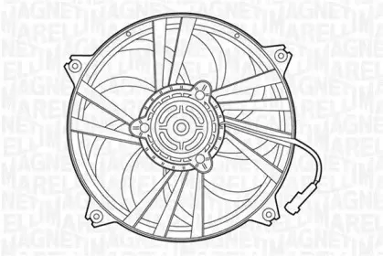 069422288010 MAGNETI MARELLI Вентилятор, охлаждение двигателя