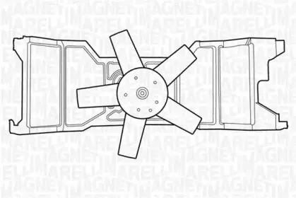 069422309010 MAGNETI MARELLI Вентилятор, охлаждение двигателя
