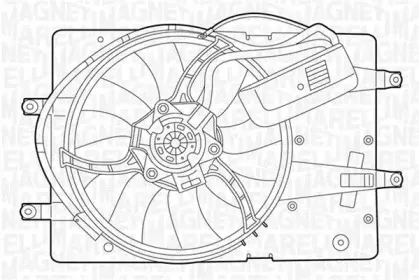 069422393010 MAGNETI MARELLI Вентилятор, охлаждение двигателя