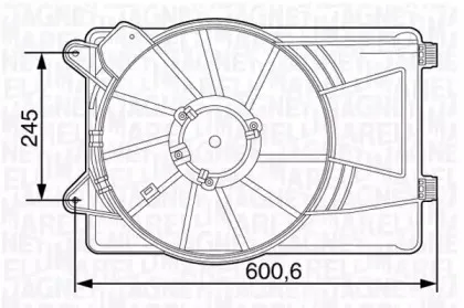 069422473010 MAGNETI MARELLI Вентилятор, охлаждение двигателя