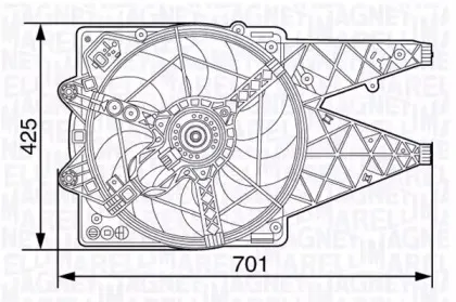 069412502010 MAGNETI MARELLI Вентилятор салона