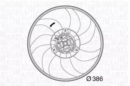 069422563010 MAGNETI MARELLI Вентилятор, охлаждение двигателя