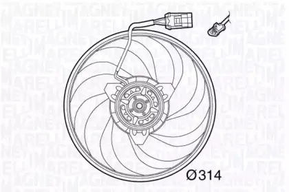 069422565010 MAGNETI MARELLI Вентилятор, охлаждение двигателя