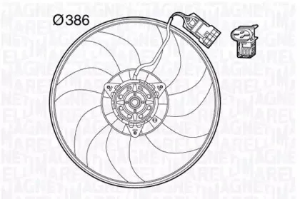 069422570010 MAGNETI MARELLI Вентилятор, охлаждение двигателя