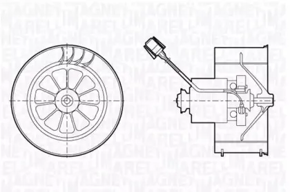 069412678010 MAGNETI MARELLI Вентилятор салона
