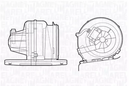 069412709010 MAGNETI MARELLI Вентилятор салона