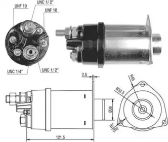 940113050039 MAGNETI MARELLI Тяговое реле, стартер