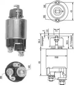 940113050230 MAGNETI MARELLI Тяговое реле, стартер
