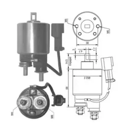 940113050243 MAGNETI MARELLI Тяговое реле, стартер