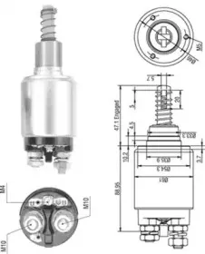 940113050255 MAGNETI MARELLI Тяговое реле, стартер