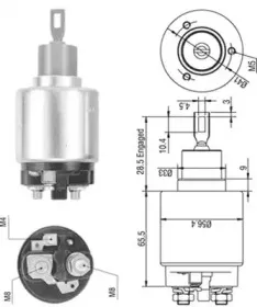 940113050320 MAGNETI MARELLI Тяговое реле, стартер