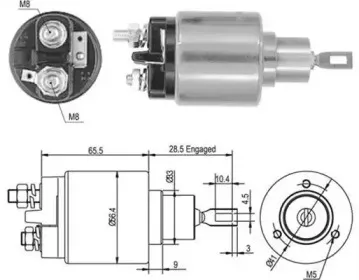 940113050414 MAGNETI MARELLI Тяговое реле, стартер