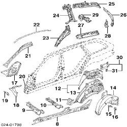 Купить Боковая часть кузова, запчасти